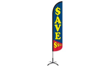 Save $$$ Wind-Free Feather Flag