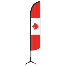 Canada Wind-Free Feather Flag