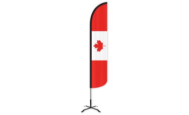 Canada Wind-Free Feather Flag