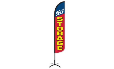 Self Storage Wind-Free Feather Flag