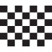 Checkered (Black & White) Car Flag