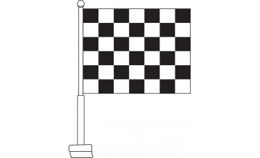 Checkered (Black & White) Car Flag