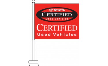 Toyota Certified Used Vehicles Car Flag