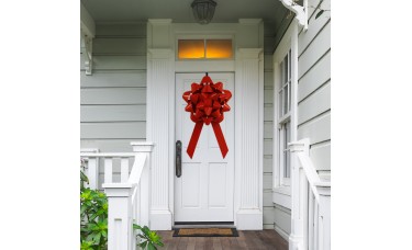 Big 28" Front Door Bow For House - Red