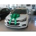 30" Green "Happy Holidays" Car Bow