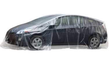 Slip-N-Grip® Disposable Plastic Car Covers (Roll of 30)