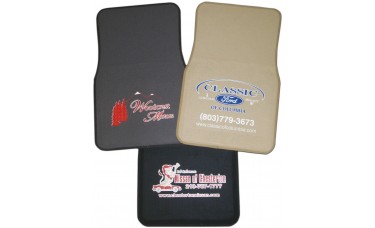 Custom Printed Felt Carpet Car Mats (2-Piece Set)