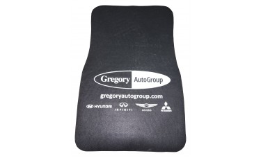 Custom Printed Felt Carpet Car Mats (2-Piece Set)