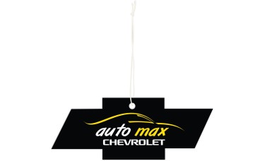 Custom Printed Full Color Air Fresheners - Chevrolet Bowtie