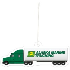 Custom Printed Full Color Air Fresheners - Semi Truck