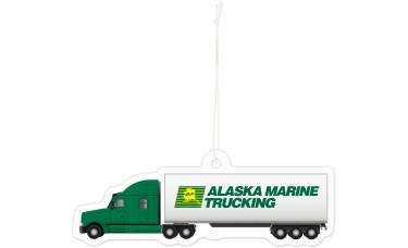 Custom Printed Full Color Air Fresheners - Semi Truck