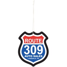 Custom Printed Full Color Air Fresheners - Interstate Highway Road Sign