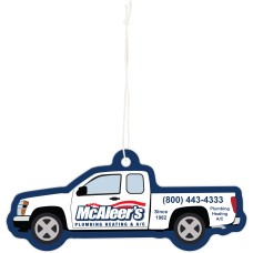 Custom Printed Full Color Air Fresheners - Pickup Truck