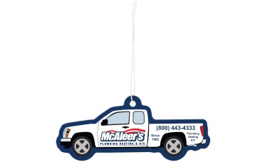 Custom Printed Full Color Air Fresheners - Pickup Truck