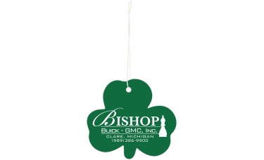 Custom Printed Full Color Air Fresheners - Shamrock