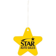 Custom Printed Full Color Air Fresheners - Star