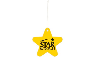 Custom Printed Full Color Air Fresheners - Star