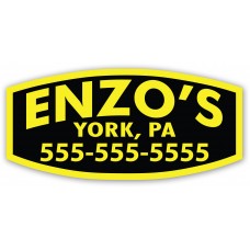 Custom Screen Printed Car Dealer Decals - Yellow