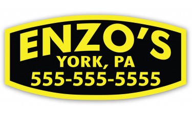 Custom Screen Printed Car Dealer Decals - Yellow Custom Screen Printed Car Dealer Decals - Yellow