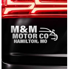 Custom Chrome Pre-Spaced "Die-Cut" Vinyl Car Dealer Decals - 3 Mil. Thickness