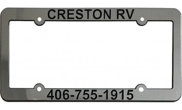 Custom Molded Metallized-Faced Chrome Plastic Car Dealer License Plate Frames