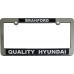 Custom Molded Metallized-Faced Chrome Plastic Car Dealer License Plate Frames