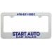 Custom Molded Plastic Car Dealer License Plate Frames