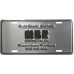 Raised One Color Aluminum License Plates - Natural Aluminum Raised One Color Aluminum License Plates - Natural Aluminum