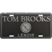 Raised One Color Aluminum License Plates - Black Raised One Color Aluminum License Plates - Black