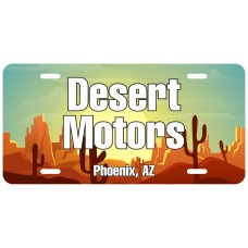 Custom Printed Flat Full Color Car Dealer Aluminum License Plates