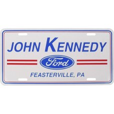Custom Printed Flat Two Color Car Dealer Aluminum License Plates