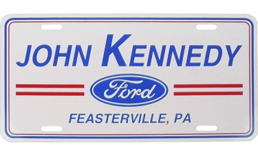 Custom Printed Flat Two Color Car Dealer Aluminum License Plates Custom Printed Flat Two Color Car Dealer Aluminum License Plates
