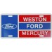Custom Printed Flat Two Color Car Dealer Aluminum License Plates Custom Printed Flat Two Color Car Dealer Aluminum License Plates