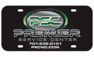 Custom Printed Full Color Digital Polyethylene Car Dealer License Plates (.035 Poly)