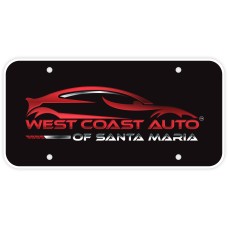 Custom Printed Full Color Digital Polyethylene Car Dealer License Plates (.055 Poly)