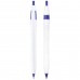 Custom Printed Sidekick Retractable Ballpoint Pens - White/Blue