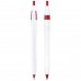 Custom Printed Sidekick Retractable Ballpoint Pens - White/Red