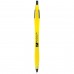 Custom Printed Sidekick Retractable Ballpoint Pens - Yellow/Black