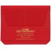 Deluxe Vinyl Document Folders - Red