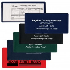 Custom Printed Insurance Card Holders - 9-1/4"(W) x 4-1/4"(H) - Opens on Long Side