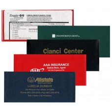 Custom Printed Insurance Card Holders - 9-1/8"(W) x 4"(H) - Opens on Long Side - #10 Envelope Size