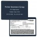 Deluxe Vinyl Insurance Card Holders - Navy Blue