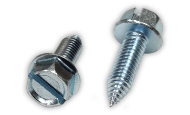 6mm x 20mm Slotted Metric Hex Head License Plate Screws (Box of 100)