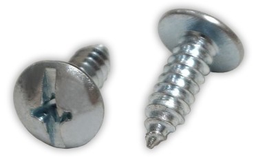 #14 x 3/4" Combo Truss Head License Plate Screws (Box of 100)