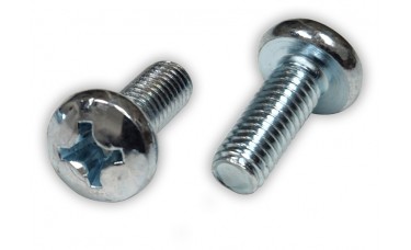 M6 x 16mm Metric Phillips Pan Head License Plate Screws (Box of 100)