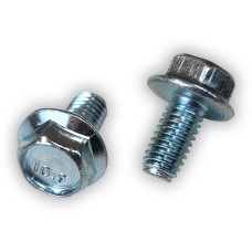 6mm x 12mm Hex Flange Head Metric License Plate Screws (Box of 100)