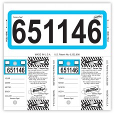 "Color Top" Consecu-Tags Key Tags (Package of 125)
