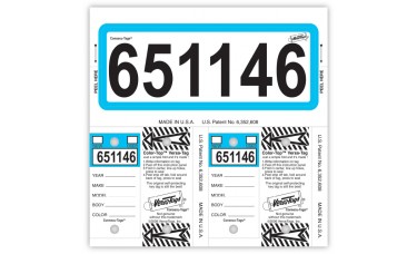 "Color Top" Consecu-Tags Key Tags - Blue