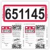 "Color Top" Consecu-Tags Key Tags - Red