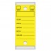 Versa-Tags Self Protecting Key Tags - Yellow (Folded)